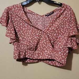 Women's s floral crop top